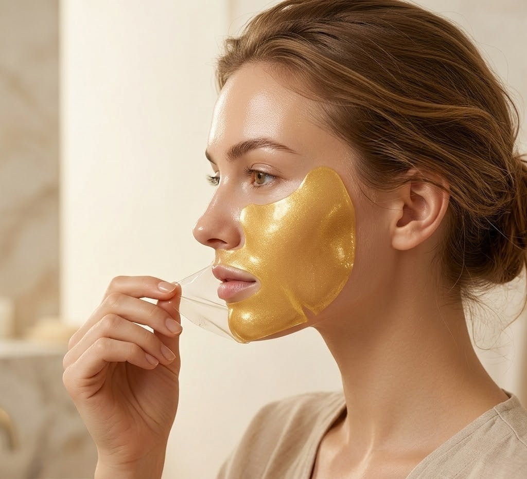 Auvorra Gold Hydrogel Mask — 4-Pack (Brightening & Firming)